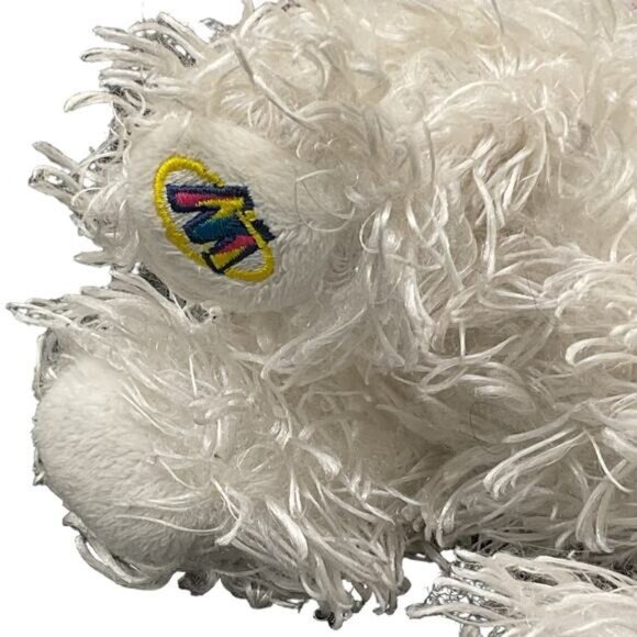 Ganz White Plush Terrier Dog Toy With Pink Bow & Collar Retired 12" - Picture 2 of 6